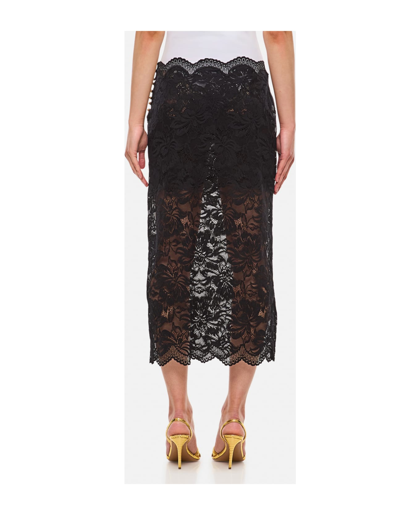 Lace Long Midi Skirt - 3
