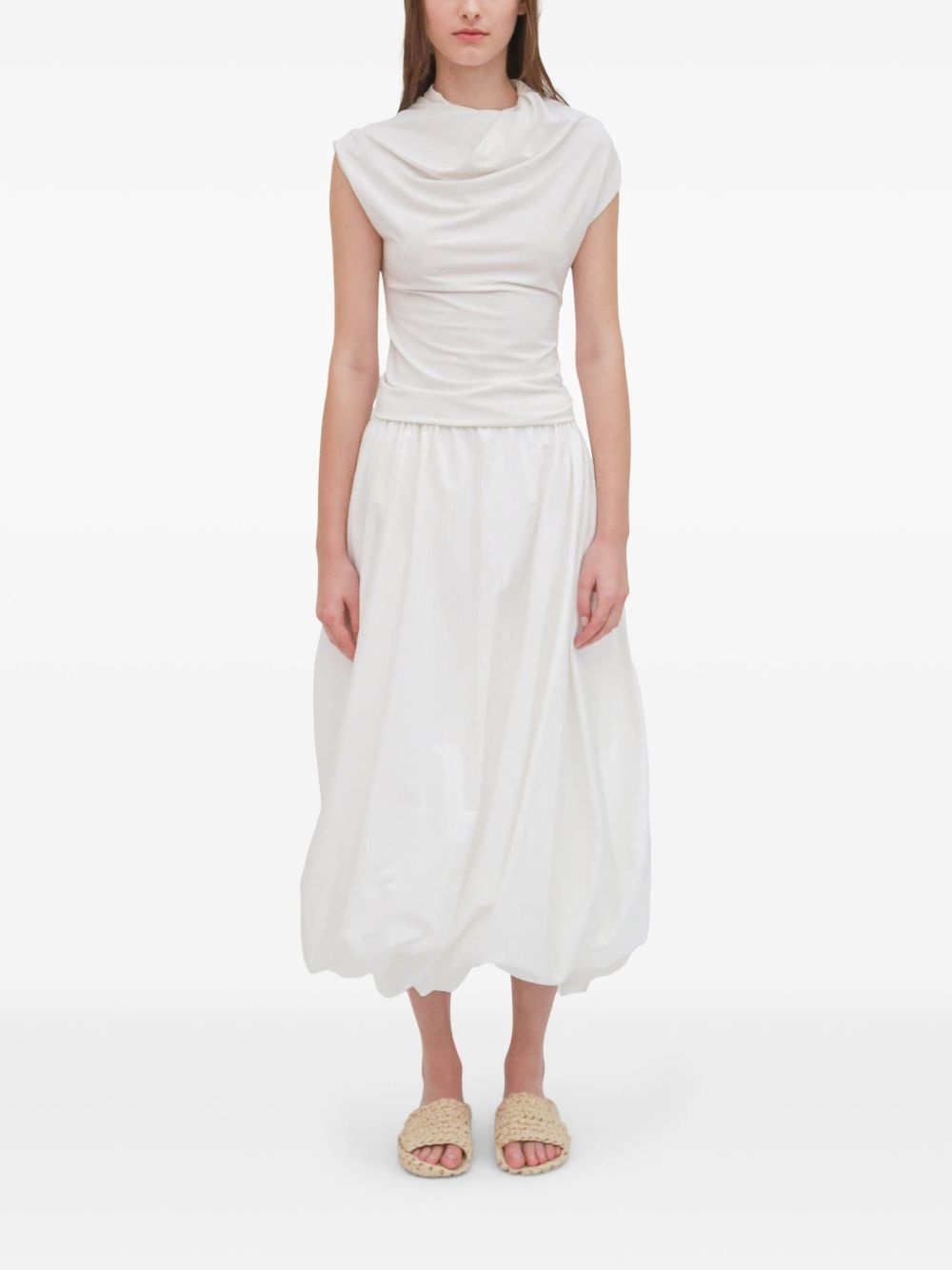 twisted midi skirt - 2