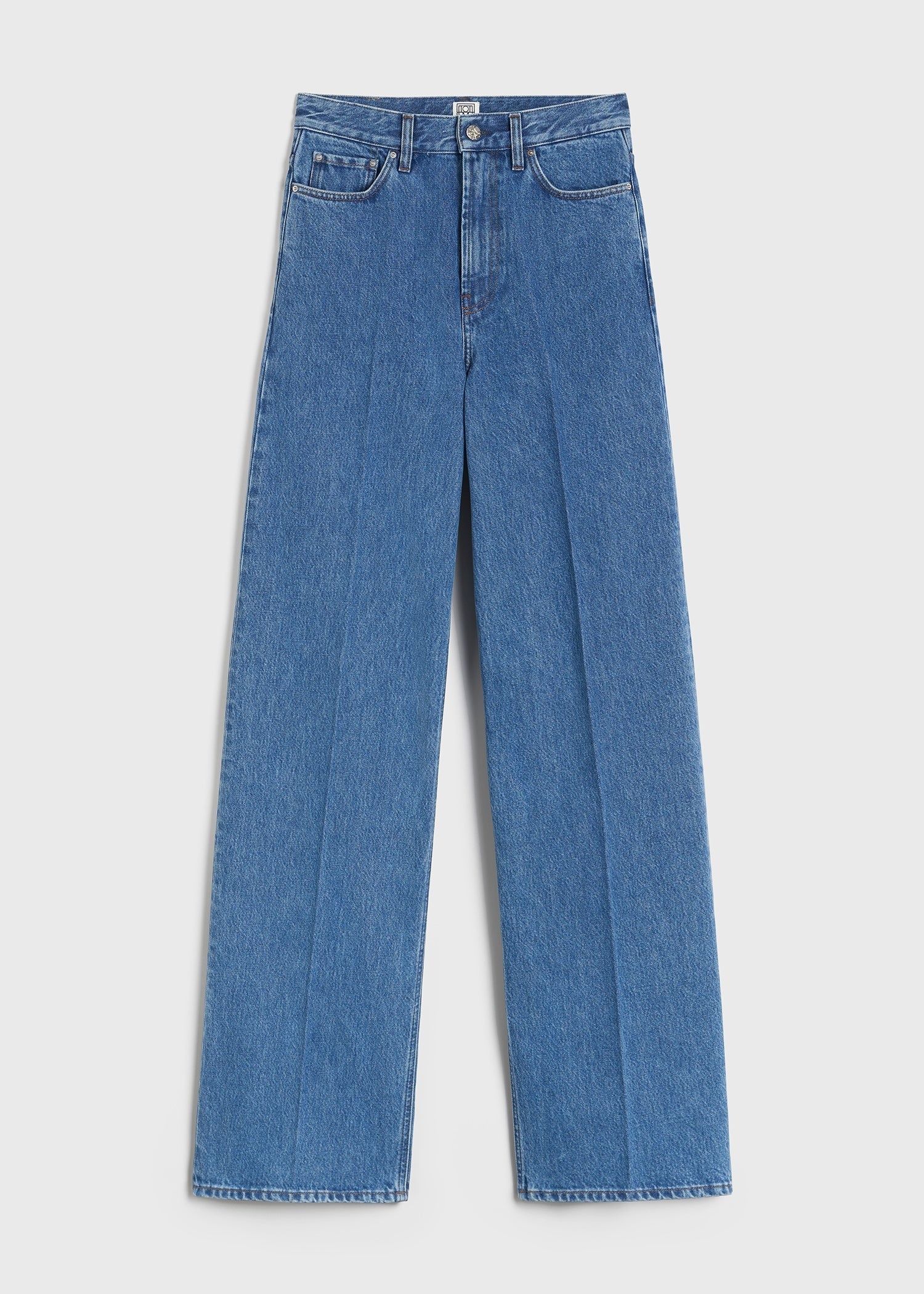 Wide leg denim vibrant blue - 1