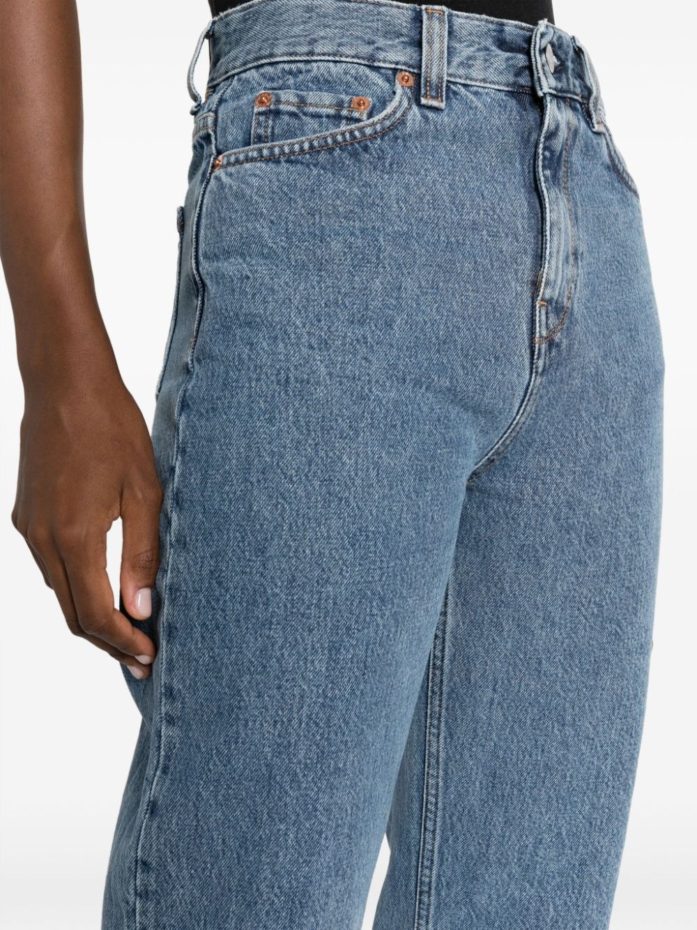 high-waist straight-leg jeans - 5