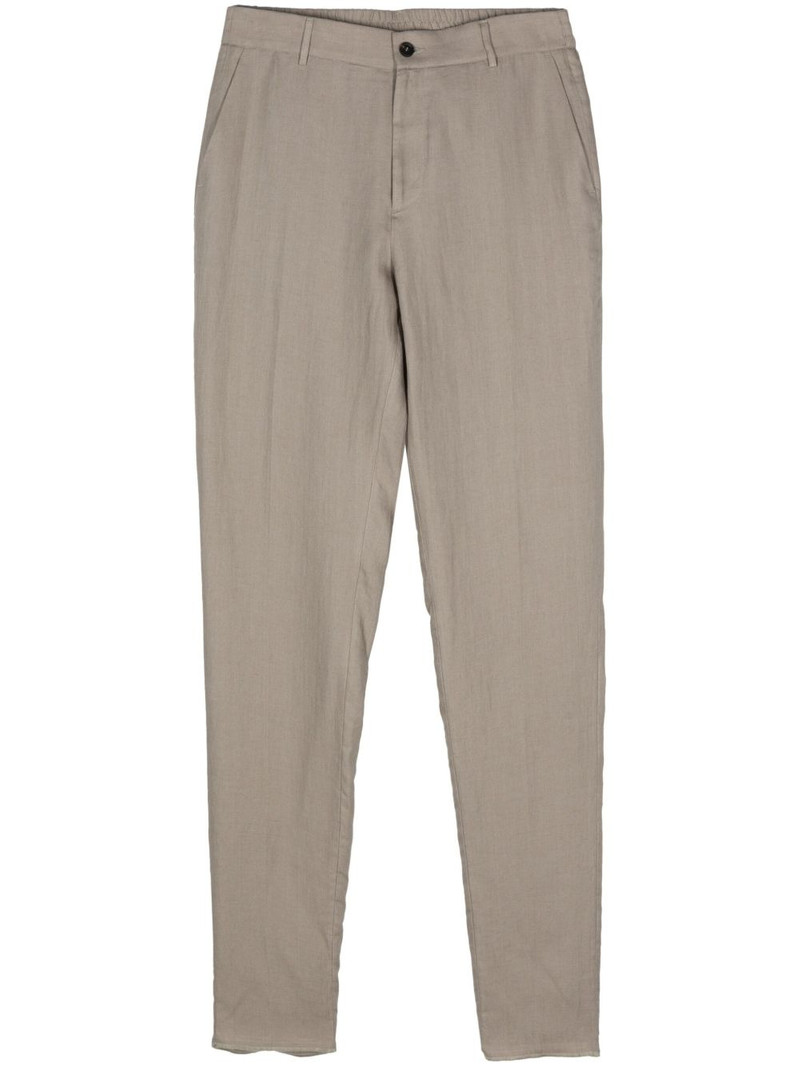 linen tapered trousers 1