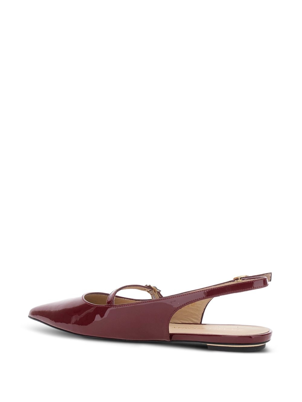 Emilia patent leather slingback flat pumps - 4