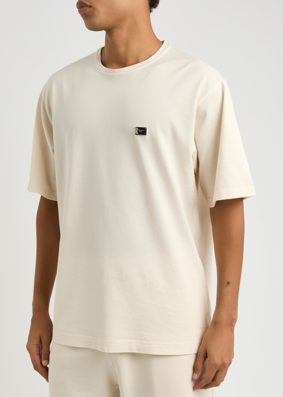 Dolce & Gabbana Logo Piqué Cotton T-shirt - 2