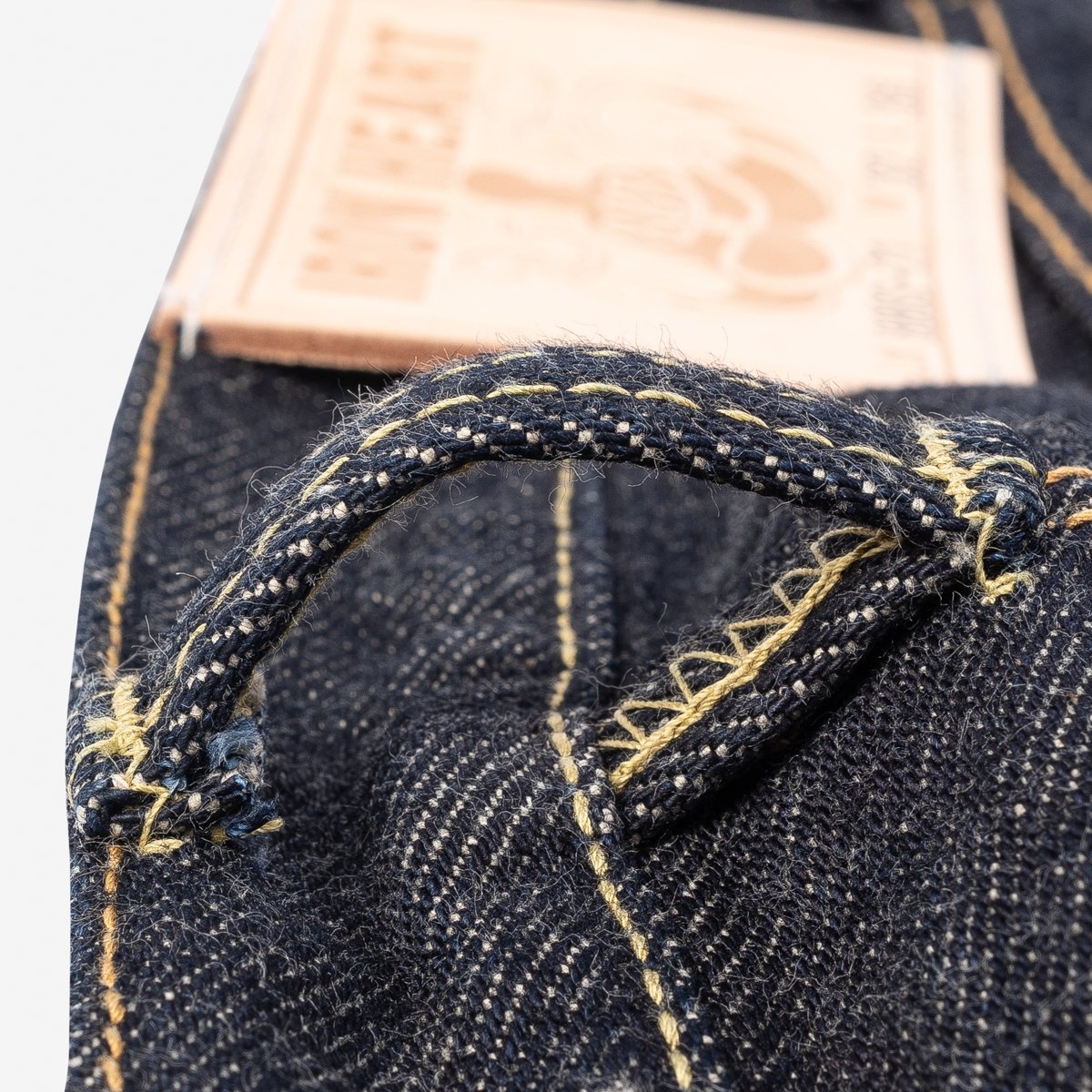 IH-888S-21 21oz Selvedge Denim Medium/High Rise Tapered Cut Jeans - Indigo - 11