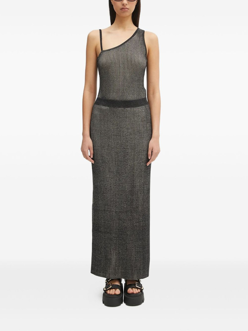 SAMSØE SAMSØE ribbed-knit maxi skirt outlook