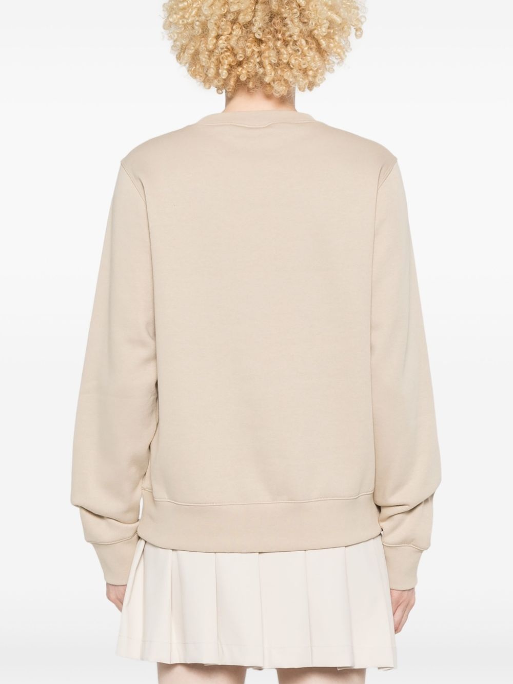 embroidered-logo crew-neck sweatshirt - 4