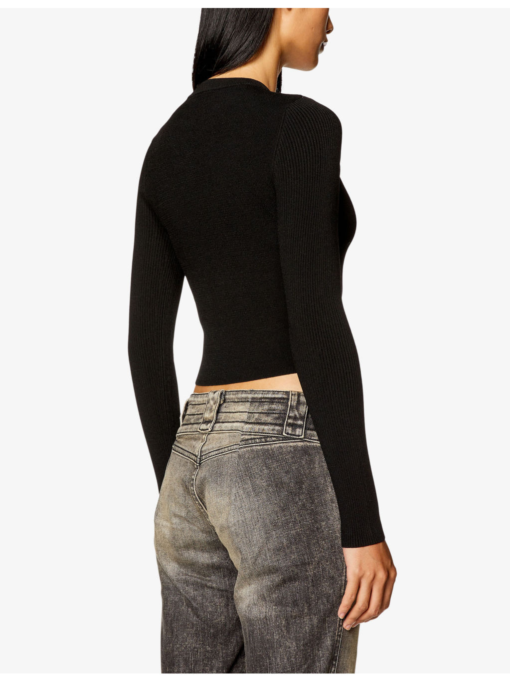 M-Valary logo-plaque woven top - 4