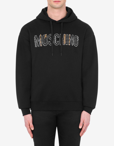 Moschino STITCHING LOGO HOODIE outlook