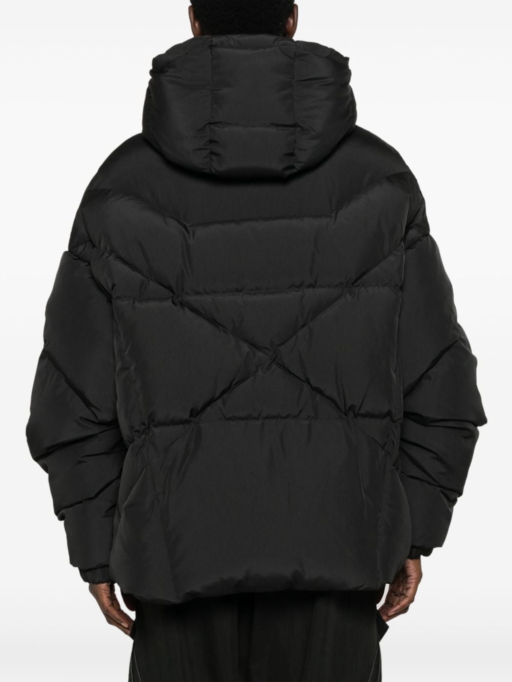 hooded zip-up padded jacket - 4
