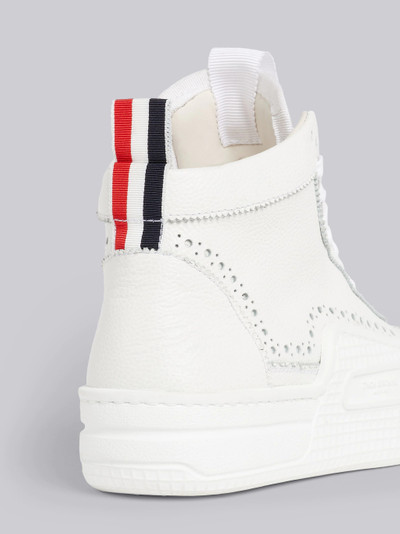 Thom Browne White Pebbled Calfskin Basketball High-top Trainer outlook