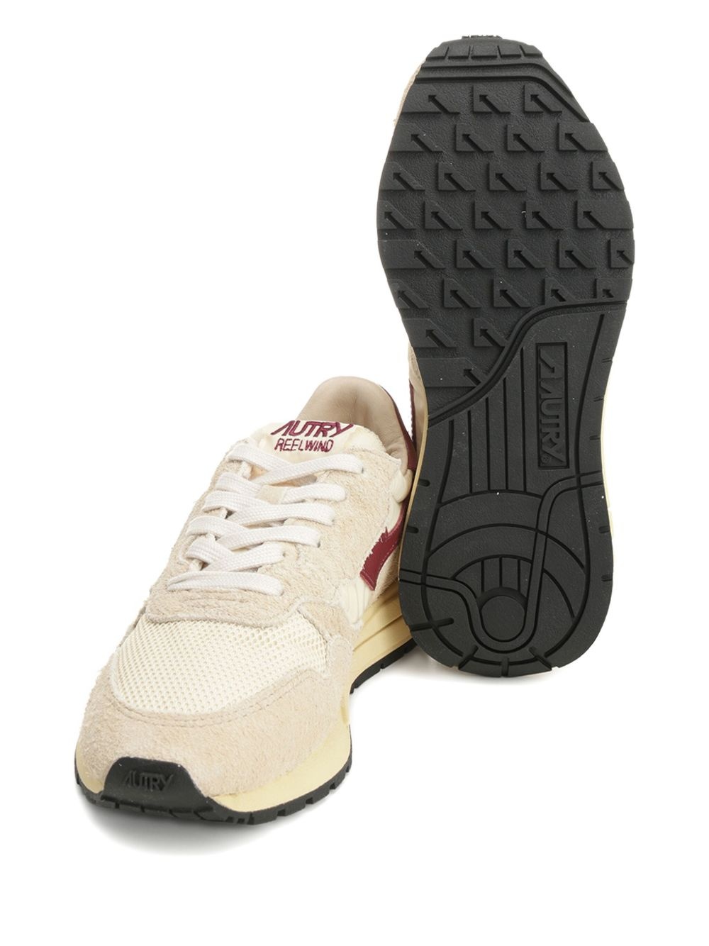 Reelwind mesh-panel suede sneakrs - 4