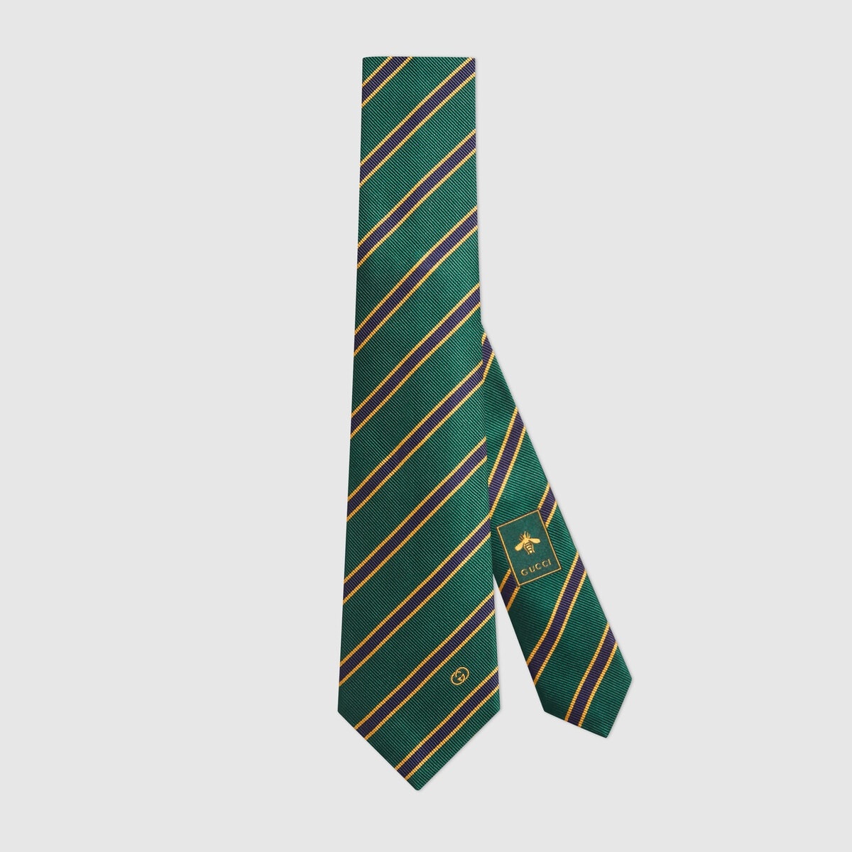 Striped silk tie - 1