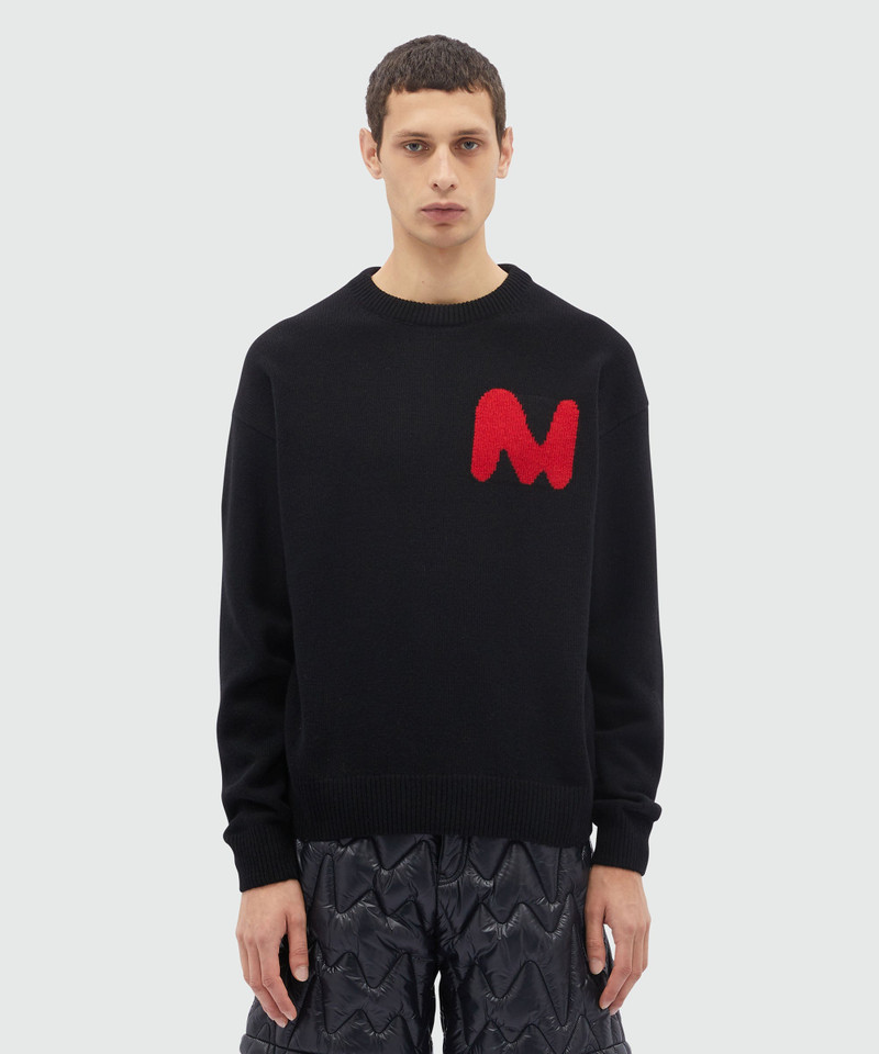 MSGM Blended wool shirt with jacquard  "TheMwave" outlook
