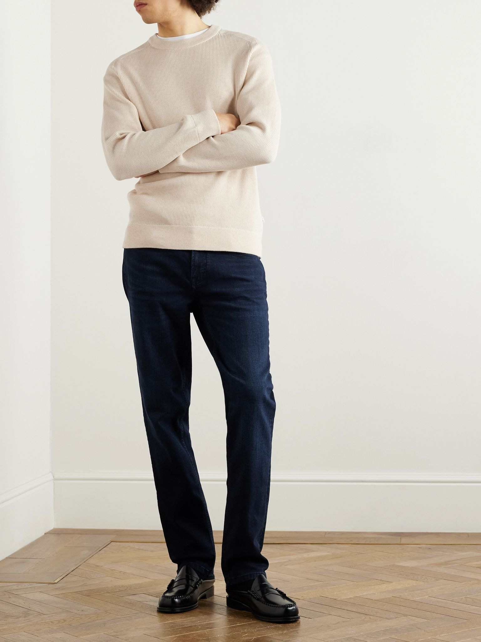 Tony 1869 Slim-Fit Straight-Leg Organic Jeans Blue - 2