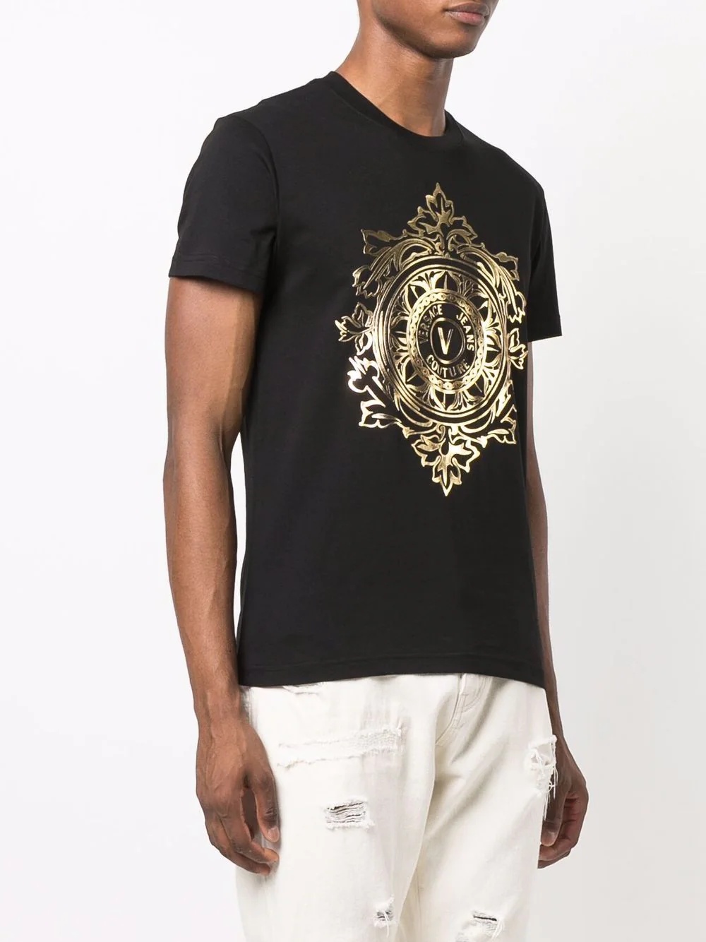 Gold Logo Print T-shirt - 3