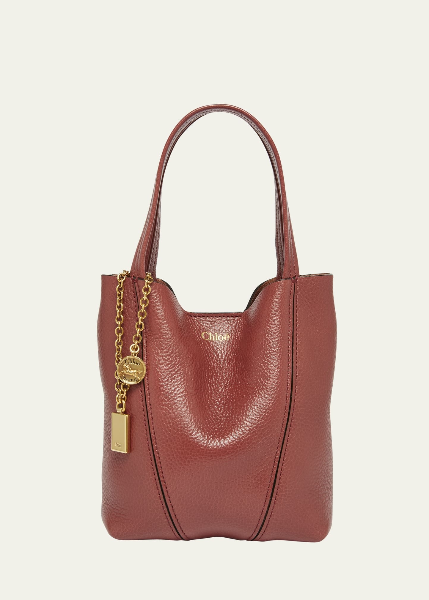 Spin Mini Tote Bag in Grained Calfskin - 1
