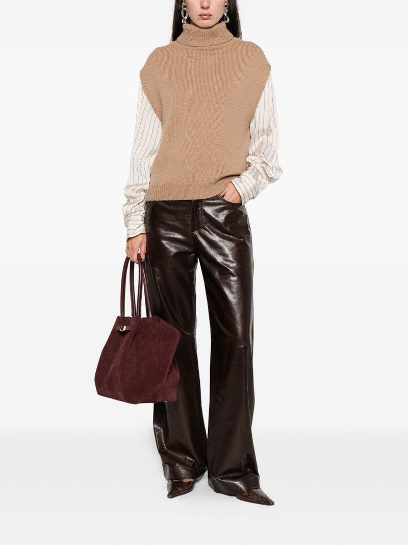 Allude roll-neck vest outlook