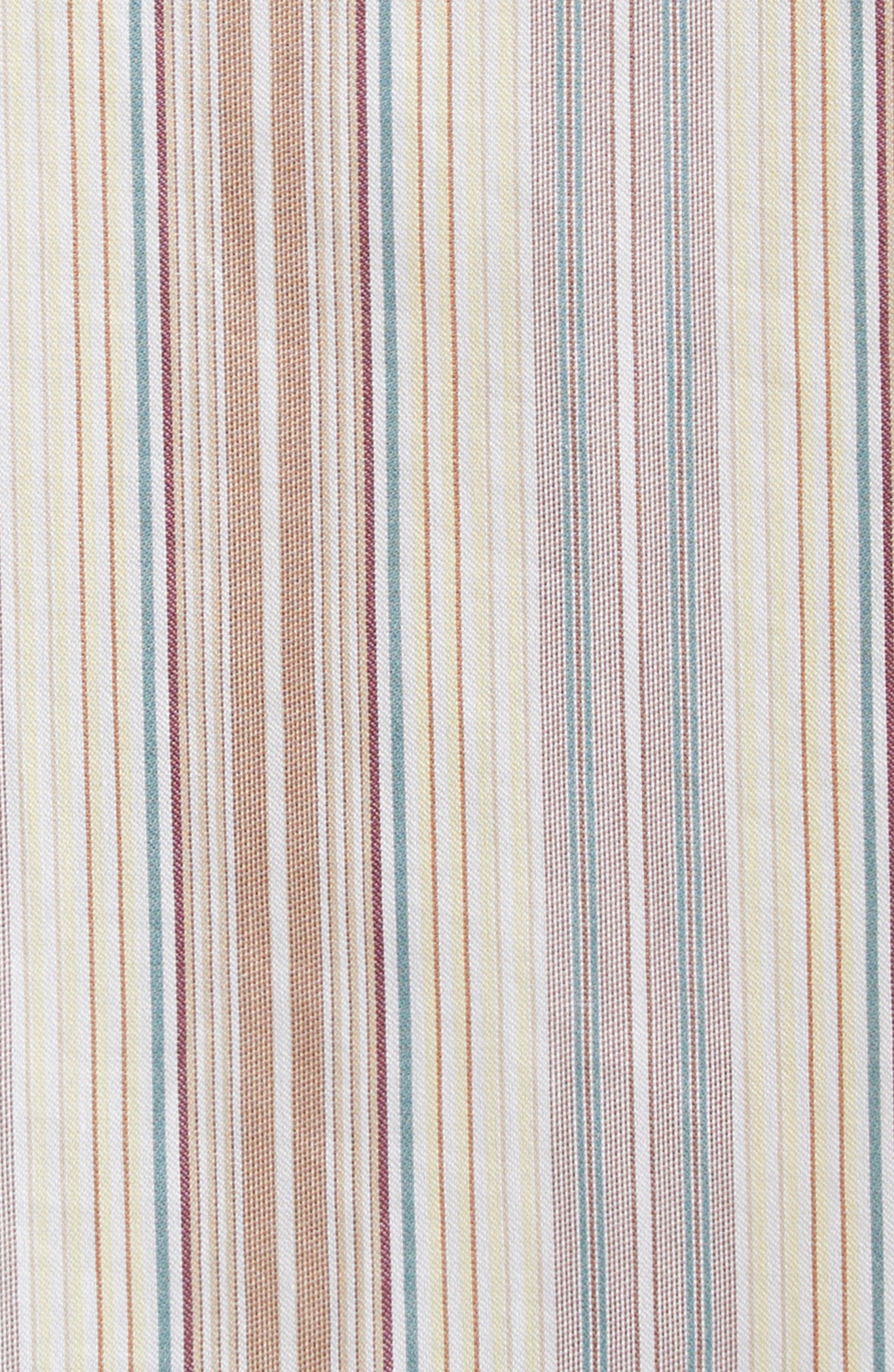Etro Paisley Stripe Silk Button-Up Shirt in Stampa F.do Bianco at Nordstrom - 6