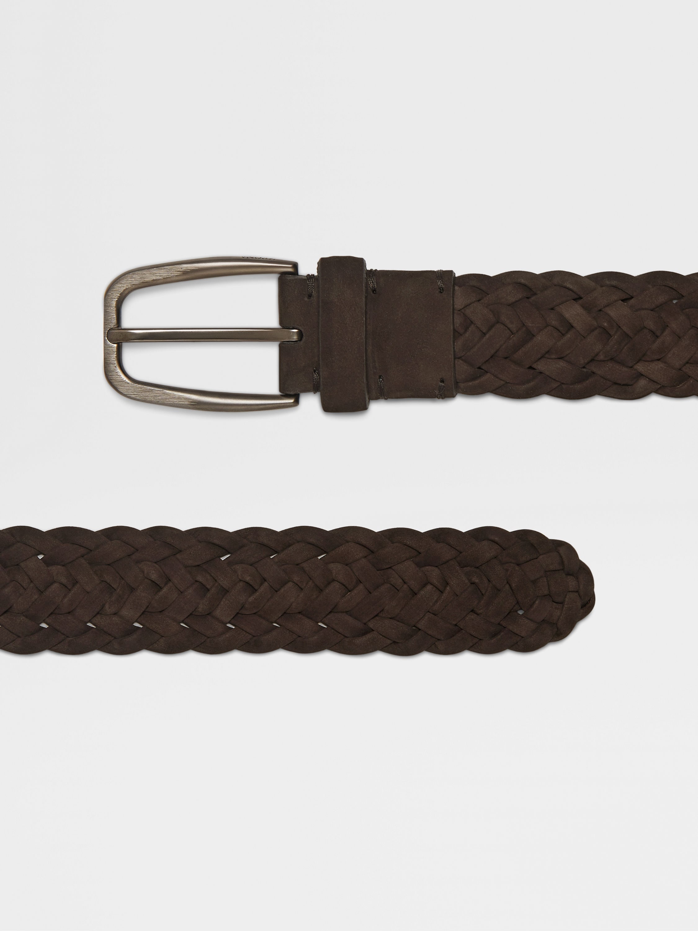 DARK BROWN LEATHER BELT - 2