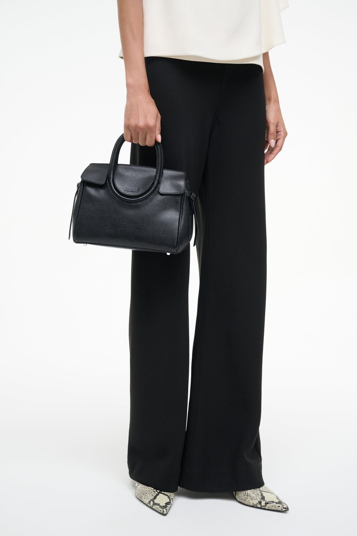 STAUD MAUDE MINI CARRYALL BLACK - 8