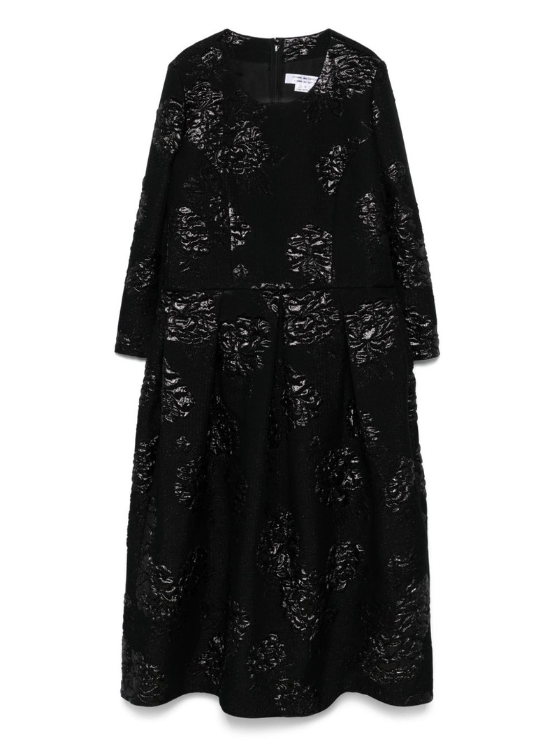 floral-brocade midi dress 1