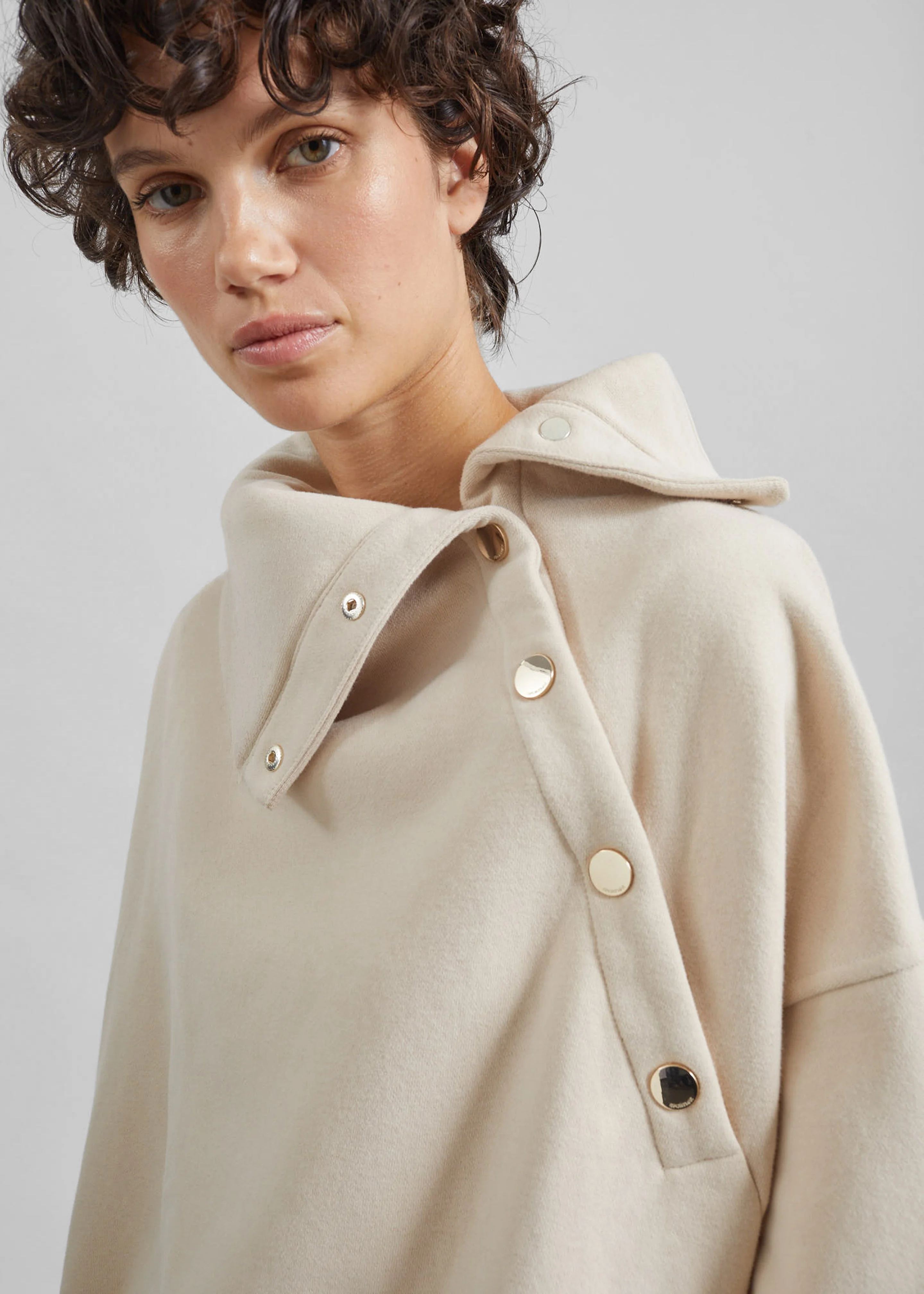 Sportmax Aerosi Oversized Sweatshirt - Beige - 1