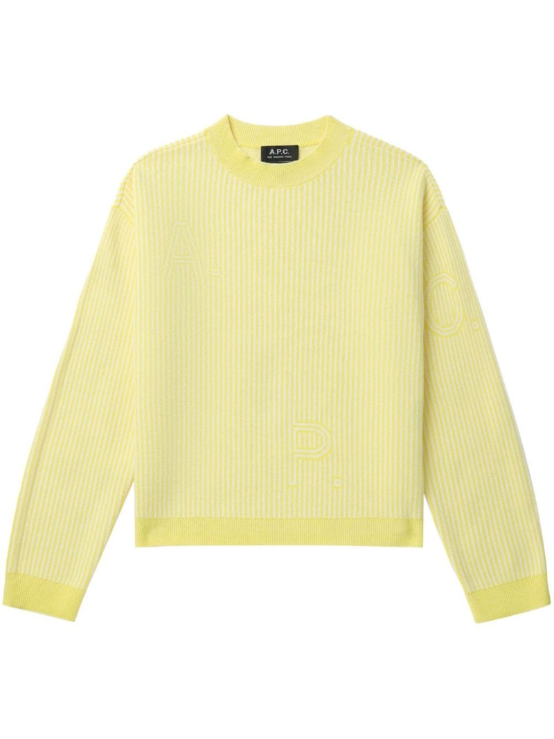 striped cotton jumper 1