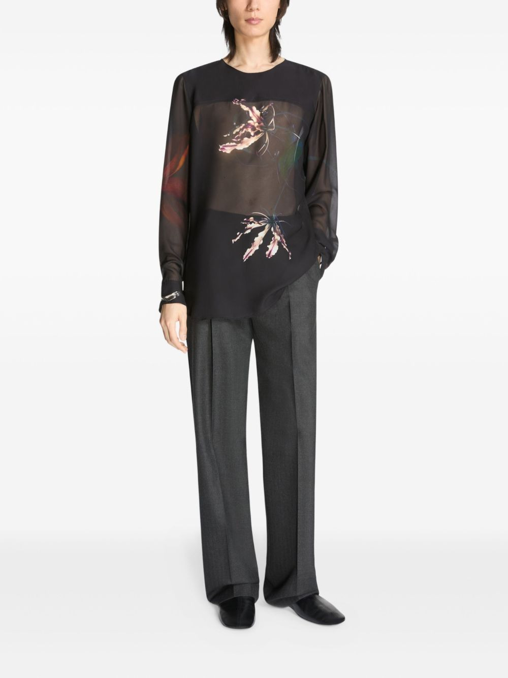 floral-print shirt - 2