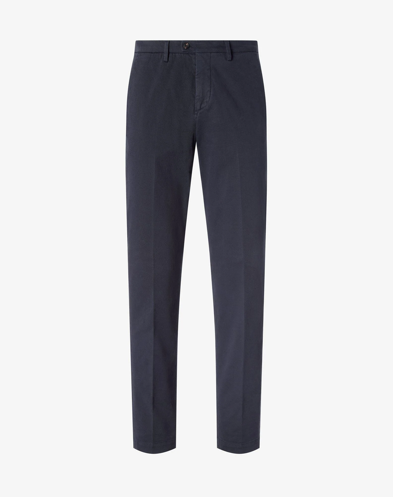 Blue stretch cotton gabardine chino trousers - 1