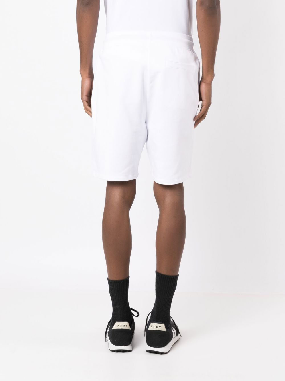 logo-print track shorts - 4