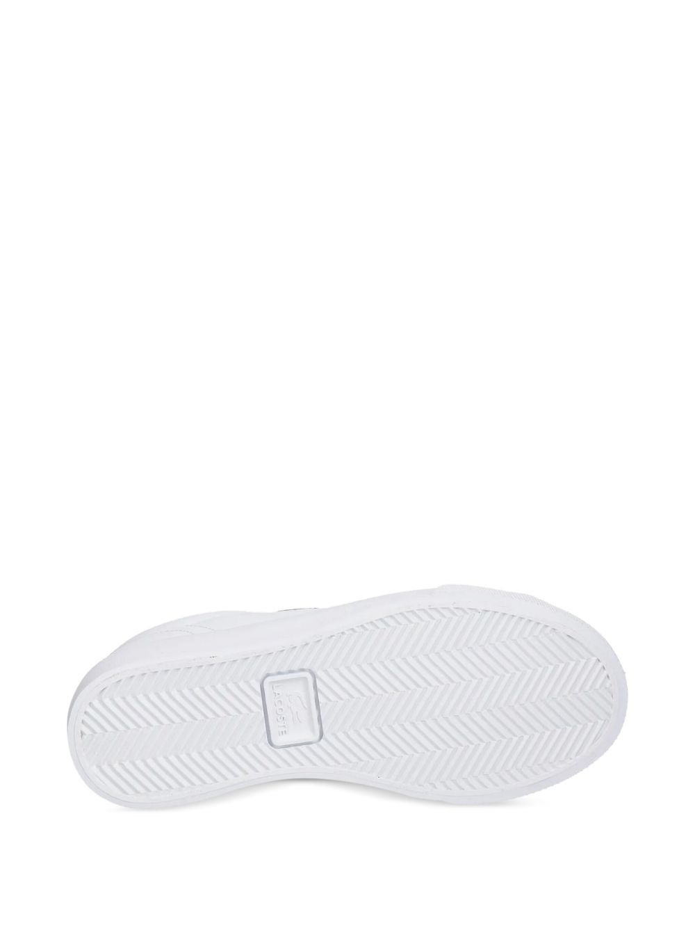 crocodile-embossed leather sneakers - 4