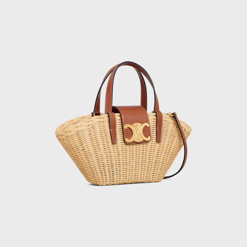 CELINE TEEN COUFFIN in WICKER AND NATURAL CALFSKIN outlook
