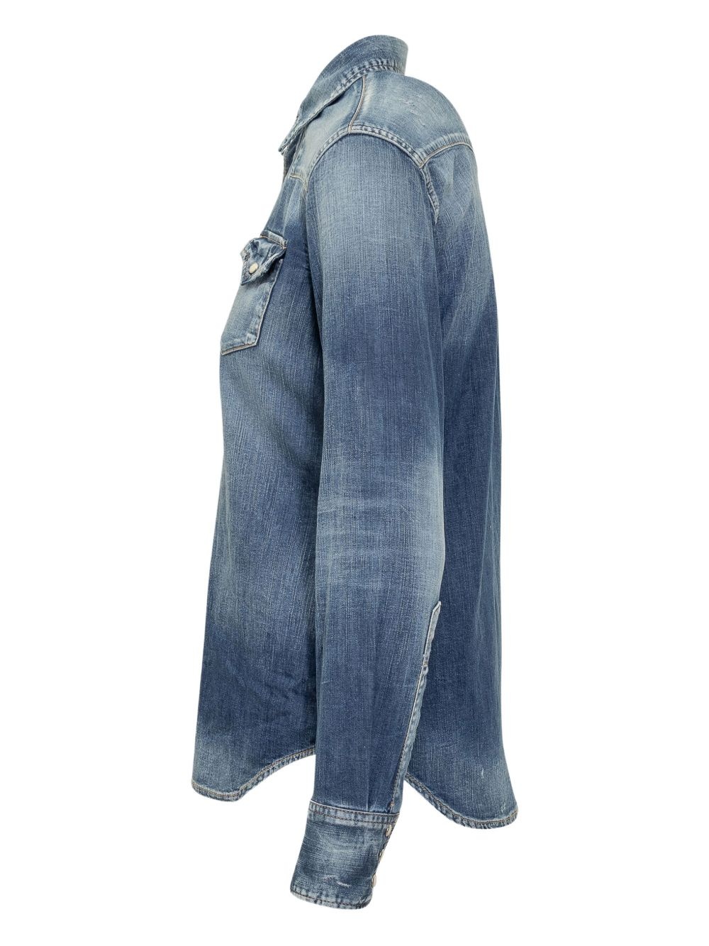 denim western shirt - 3