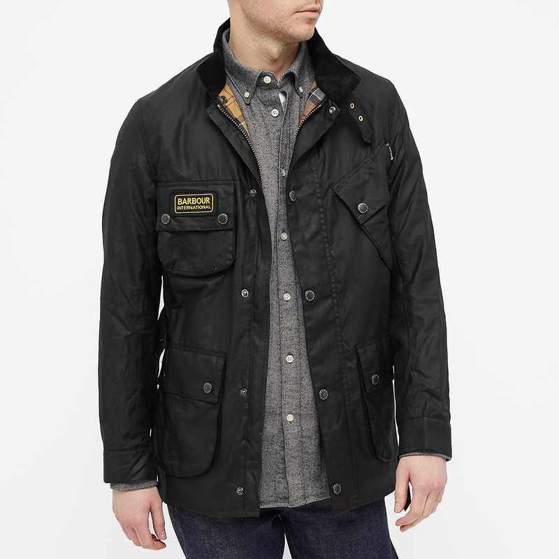 Barbour International Slim International Wax Jacket 7