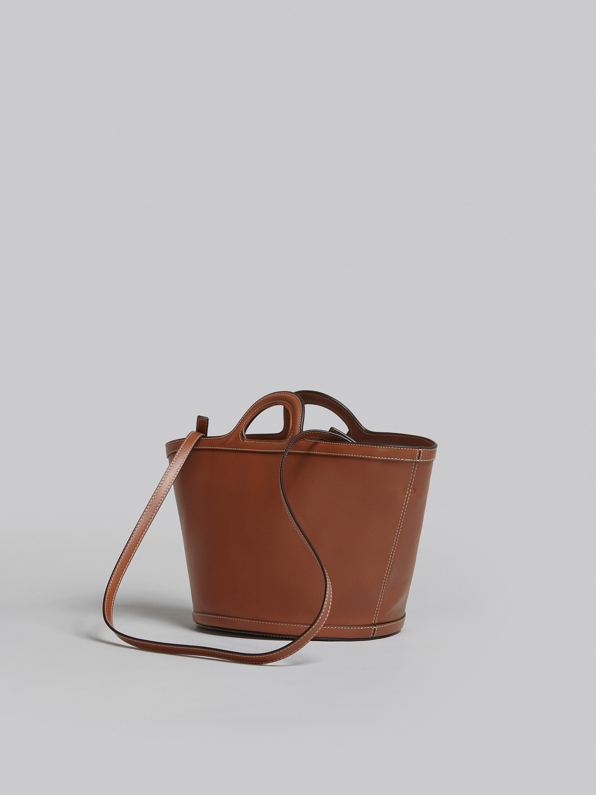 TROPICALIA SMALL BAG IN BROWN LEATHER - 3