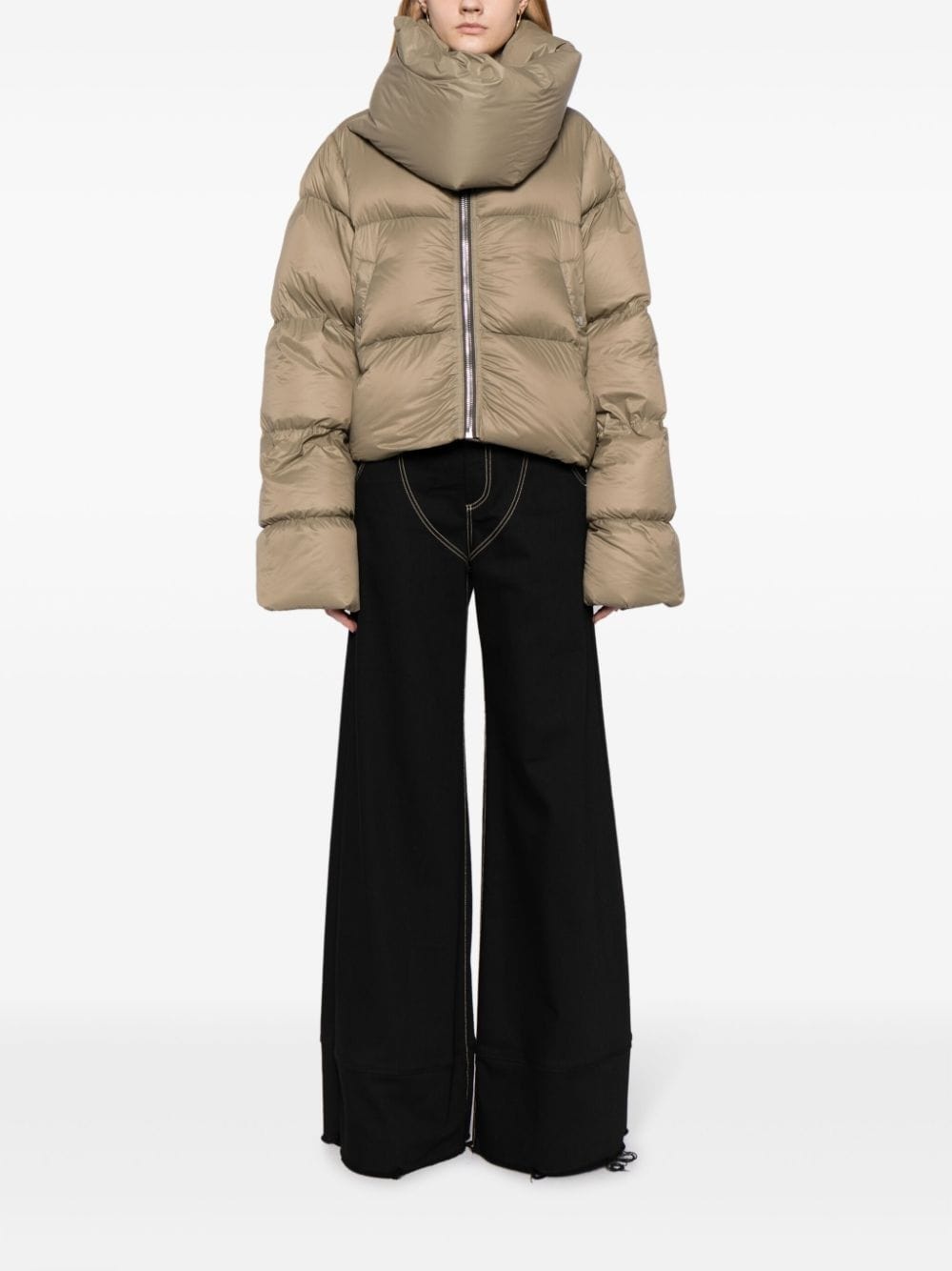 funnel-neck puffer jacket - 2