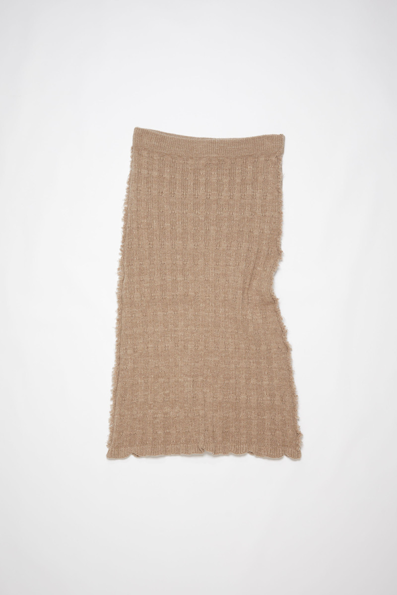Knitted skirt - Toffee brown 6