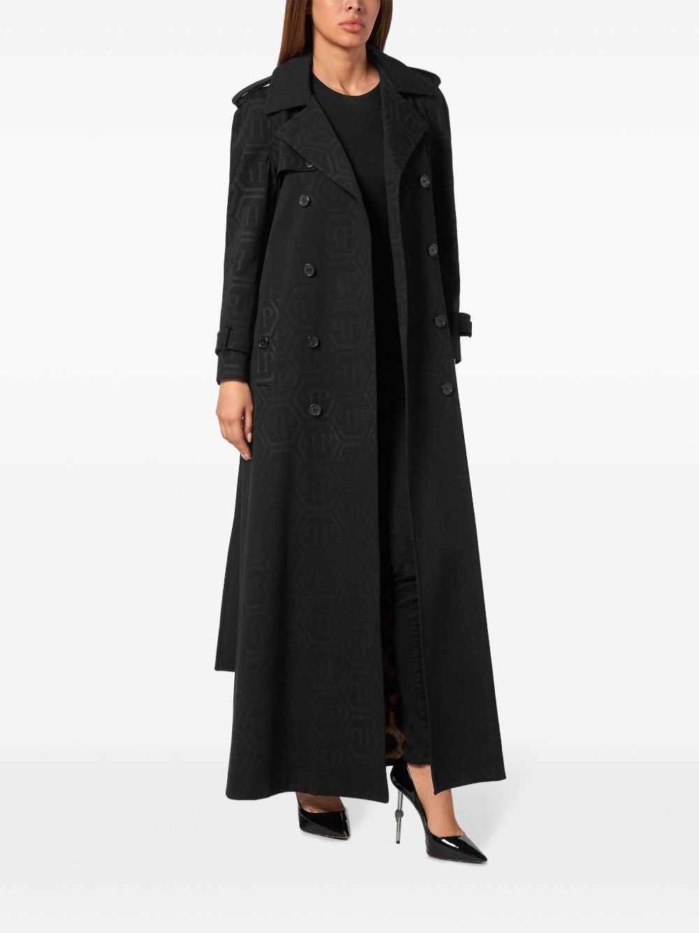 monogram trench coat - 2