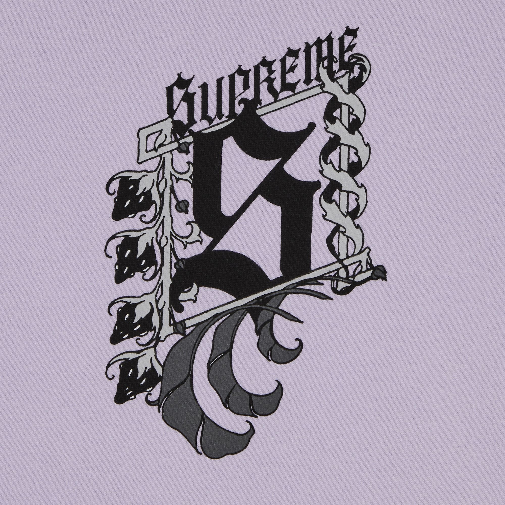 Supreme Strawberries Long-Sleeve Tee 'Light Purple' - 3