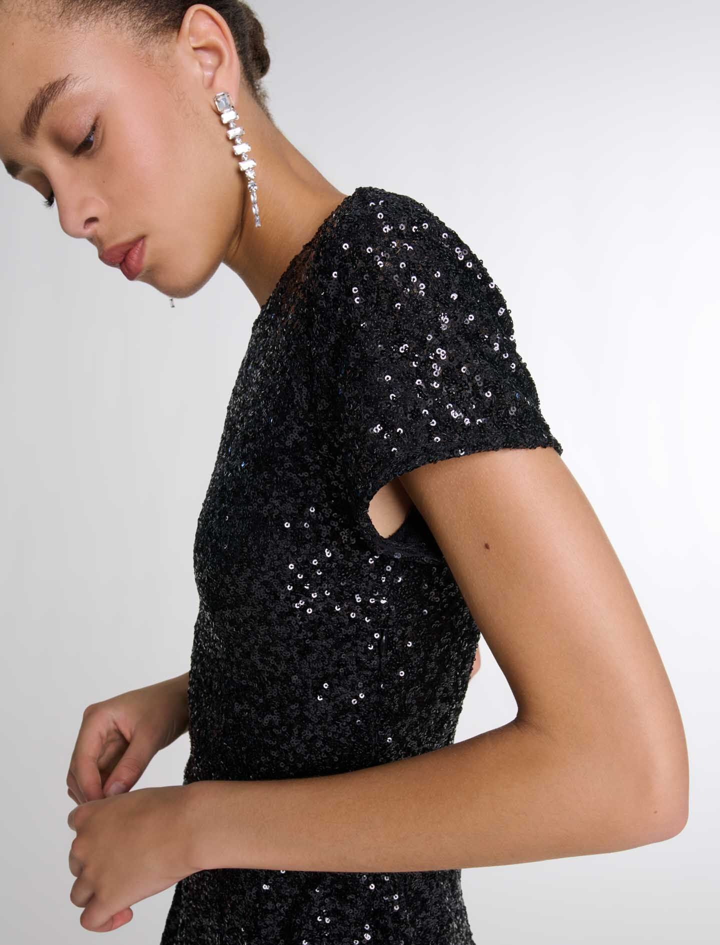 Short sequin dress - 8