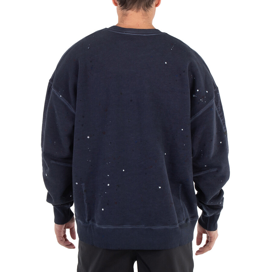 A Cold Wall Studio Cotton Crewneck Sweatshirt- Navy - 6