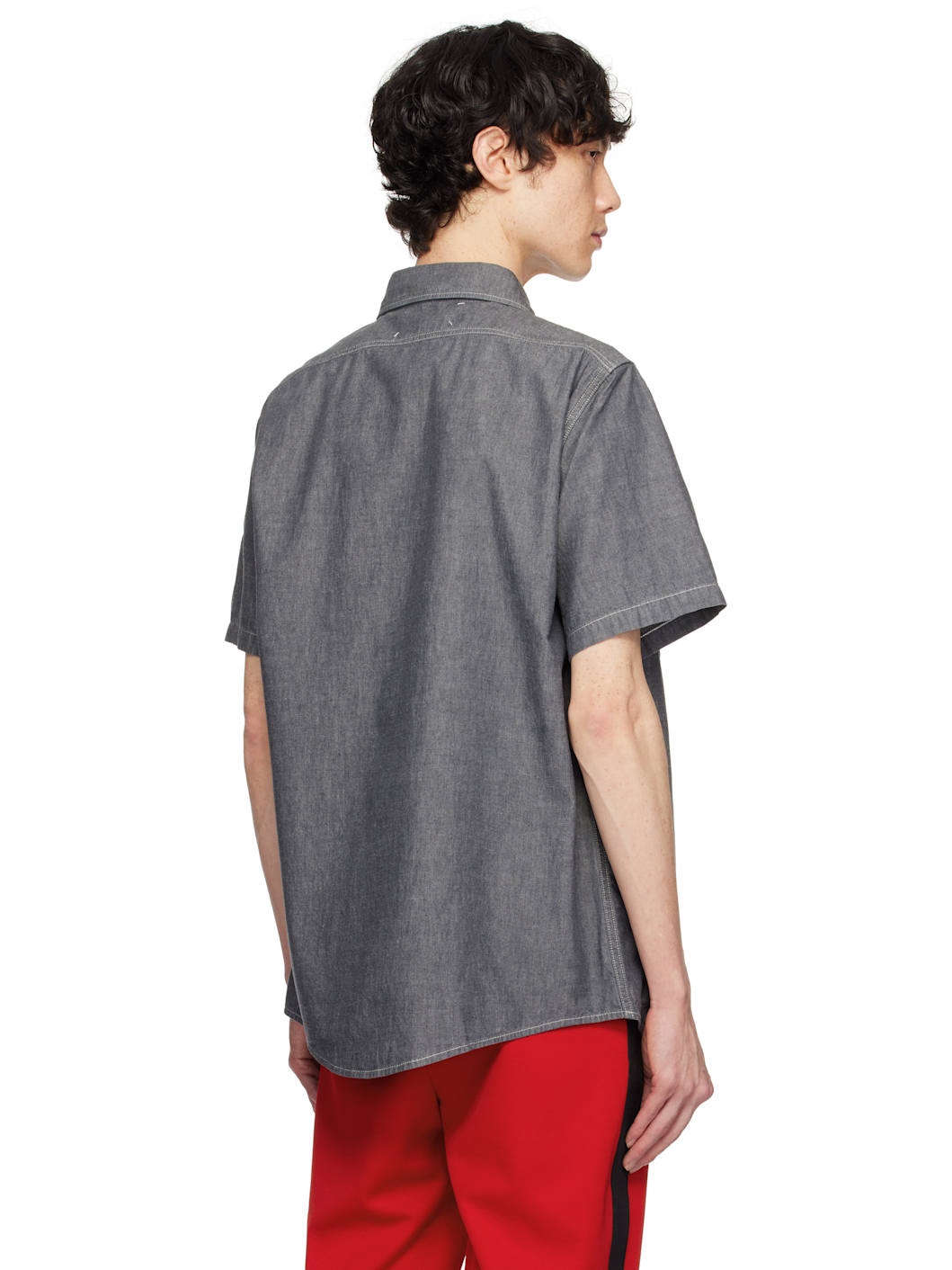 Gray Broadcloth Shirt - 3