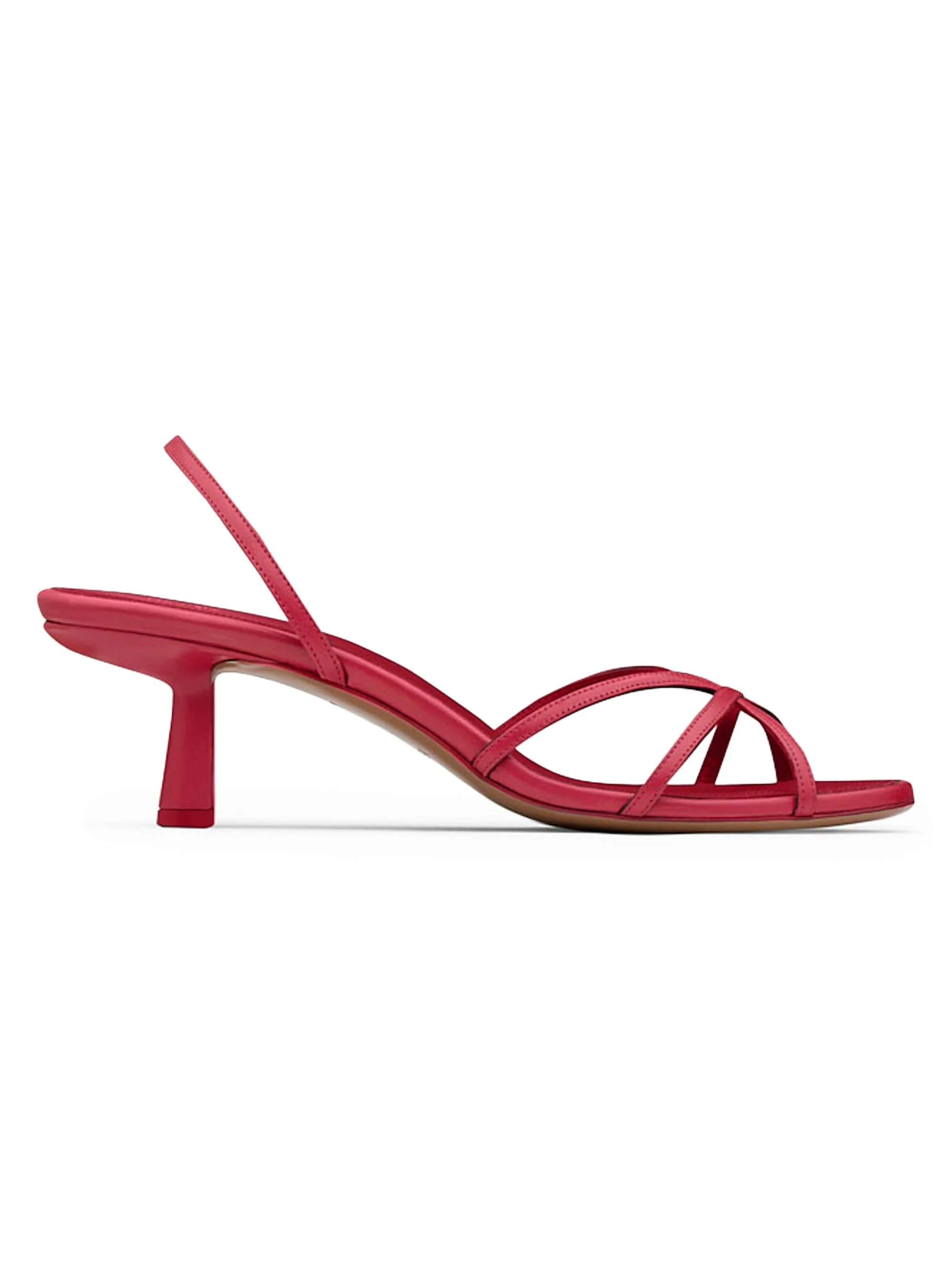 Women's Nostalgic Modernism Ibor 55MM Leather Slingback Sandals - Ruby - 1