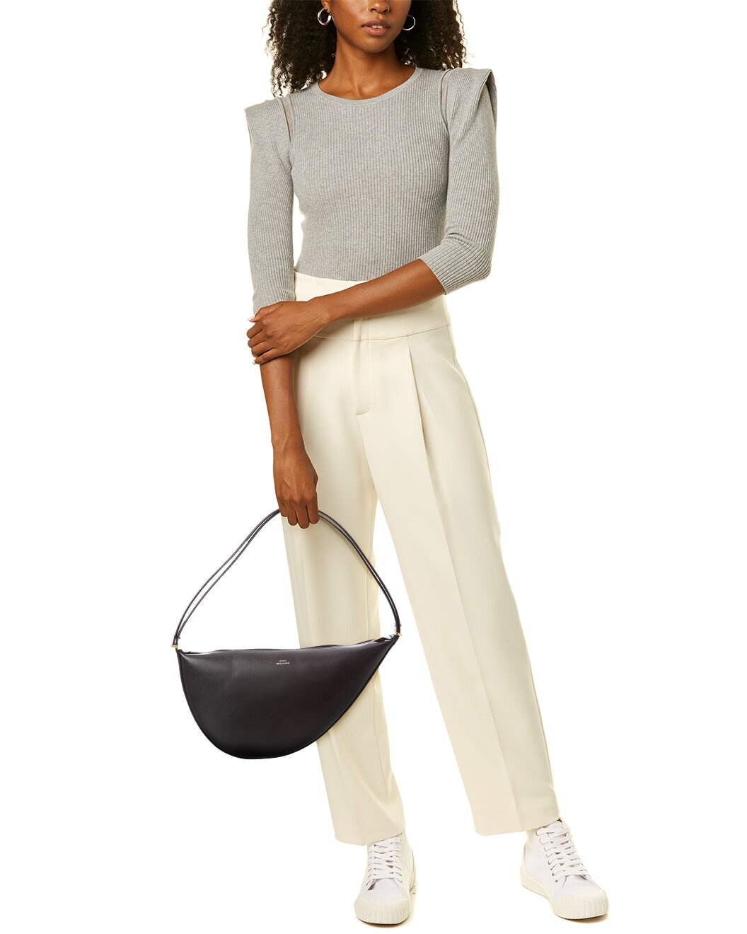 TOTEME Scooped Leather Shoulder Bag - 4