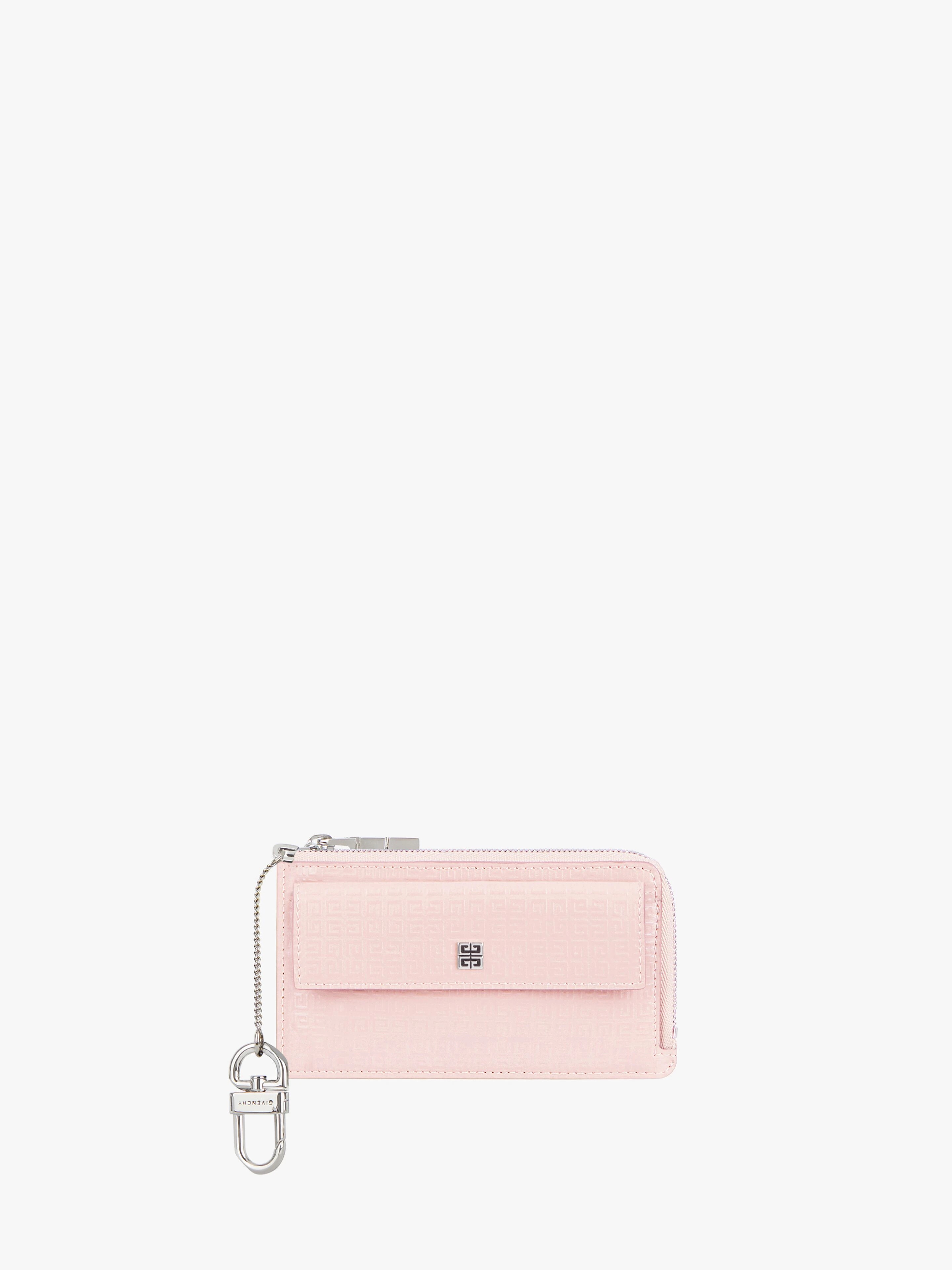 Givenchy Pink 4G Zipped Card Holder