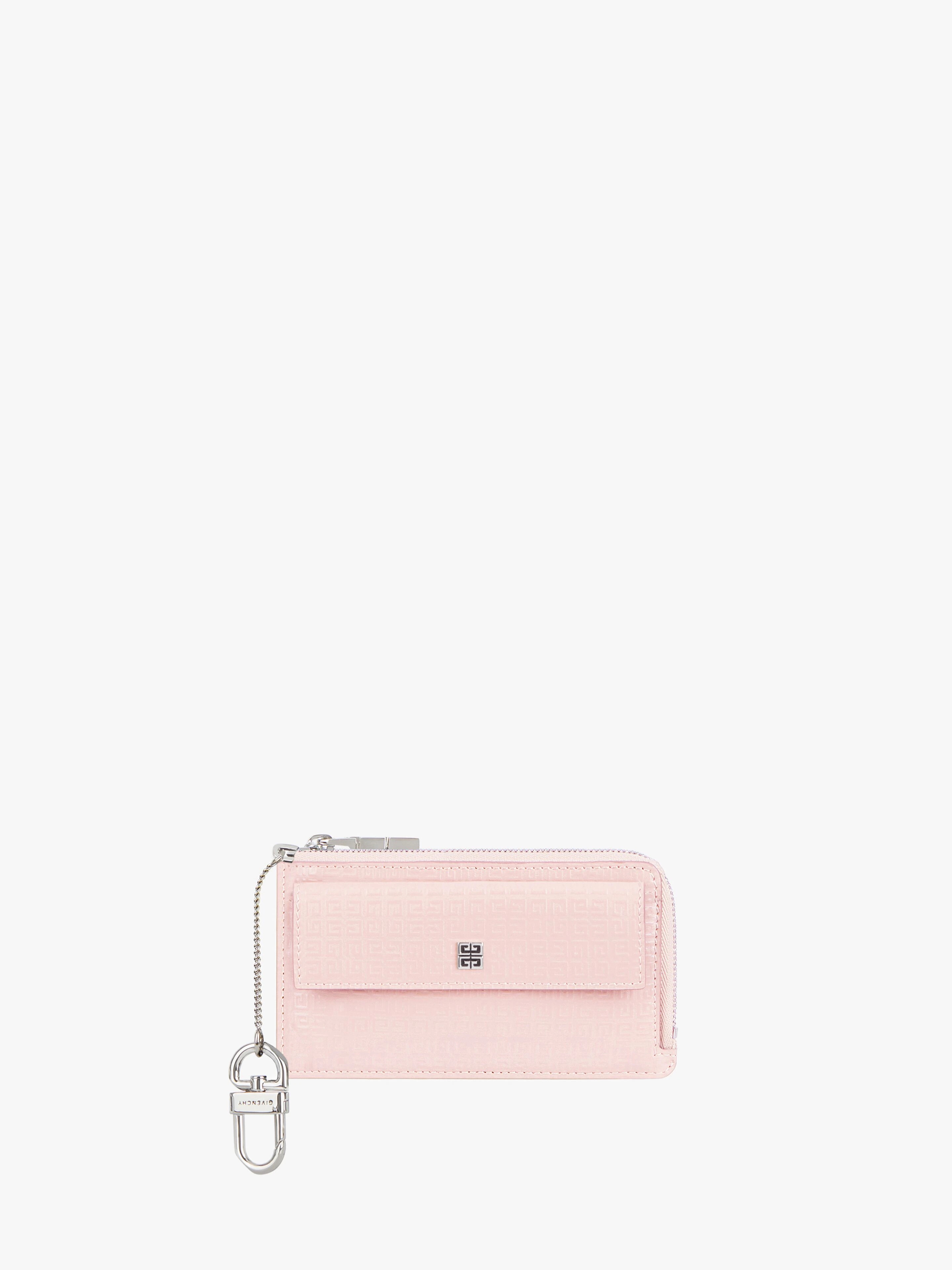 4G ZIPPED CARD HOLDER IN 4G LEATHER - 1