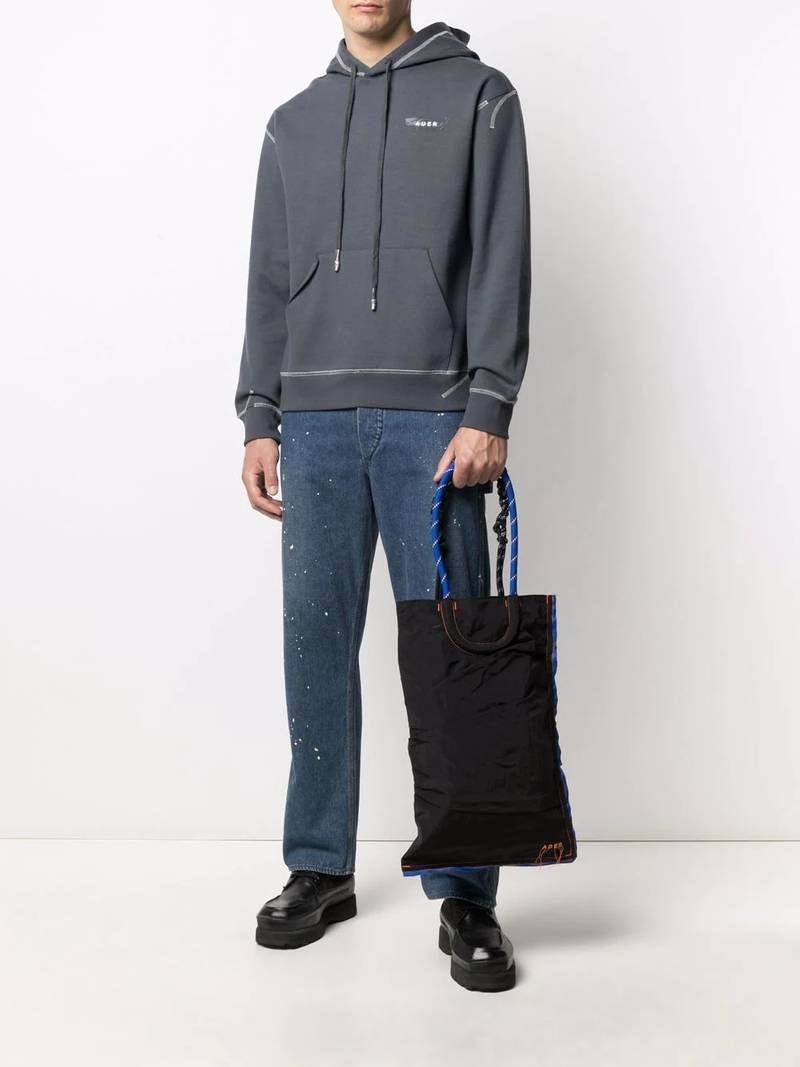 ADER error hooded jersey sweatshirt outlook