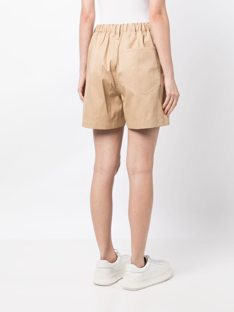 elasticated-waist cotton shorts 4