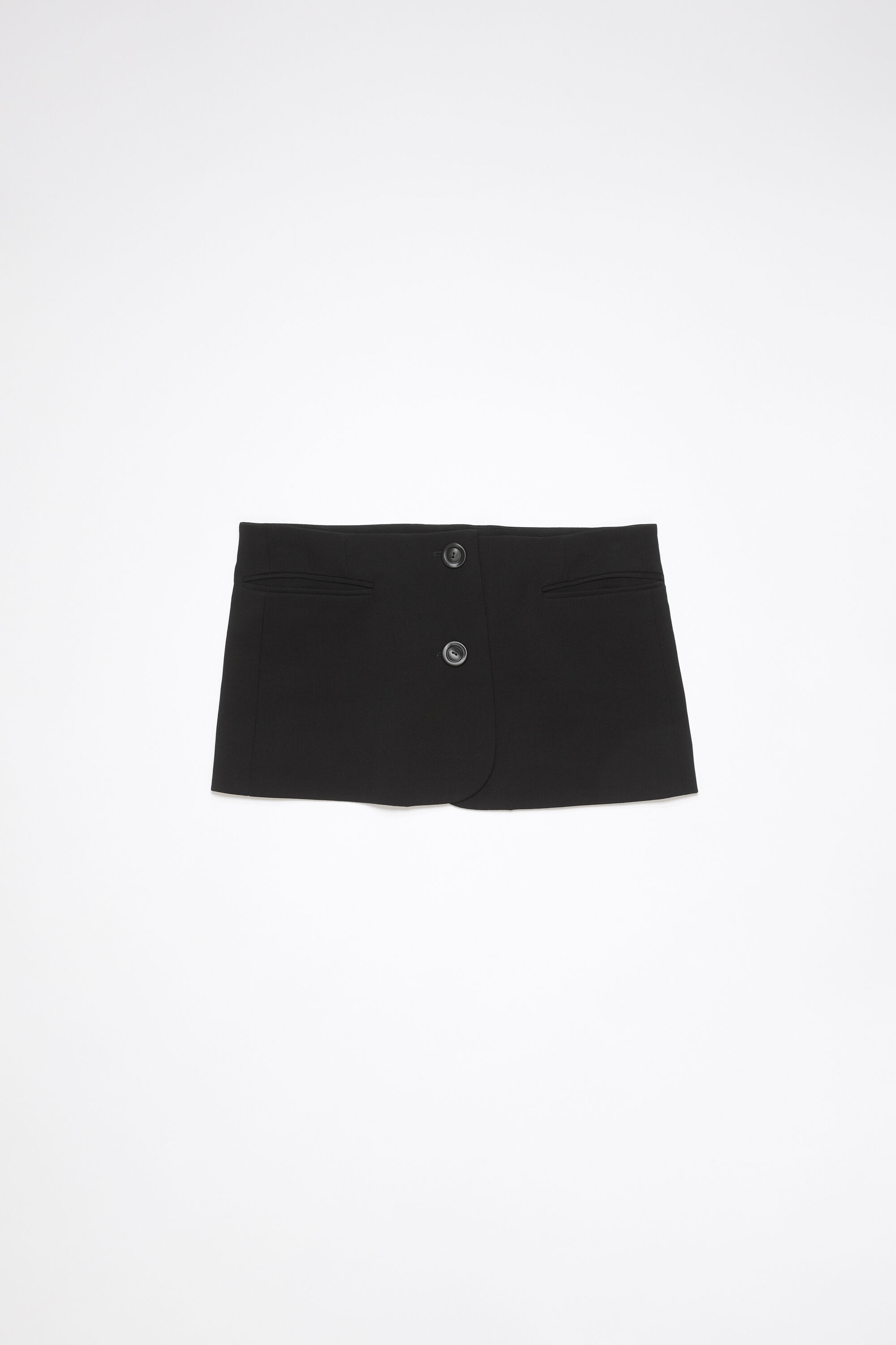 Tailored mini skirt - Black - 1
