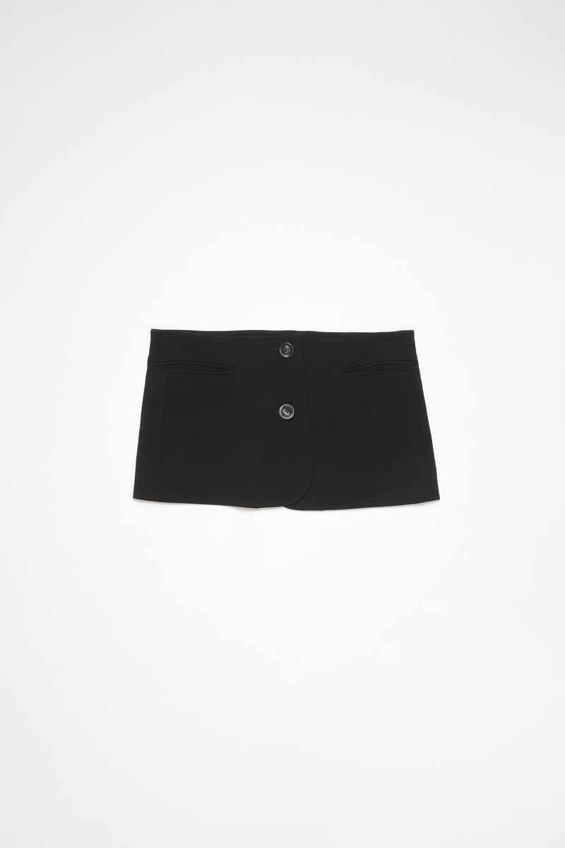 Tailored mini skirt - Black 1